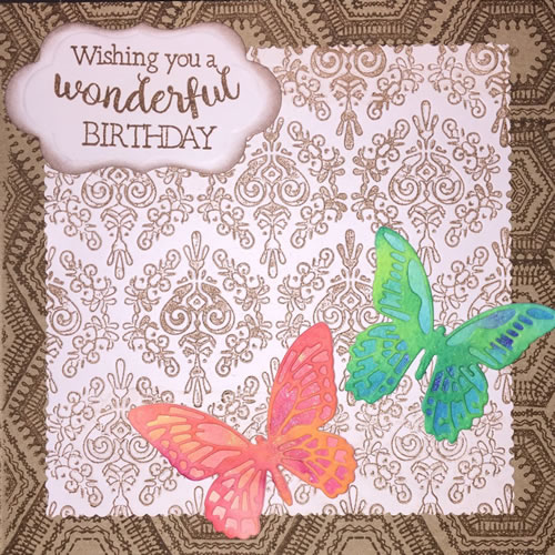 Butterflies with Carpet Stamps